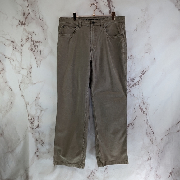 Duluth Pants Mens 34X30 Flex Ballroom Khakis Brown Tan Beige 36310 - Picture 1 of 16